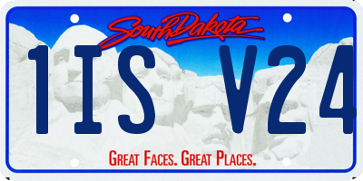 SD license plate 1ISV24