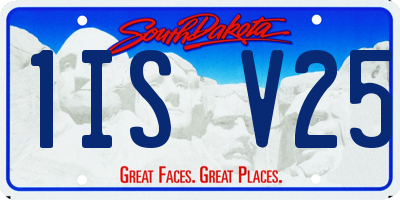 SD license plate 1ISV25