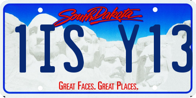 SD license plate 1ISY13