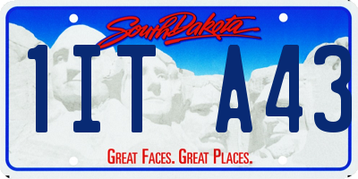 SD license plate 1ITA43