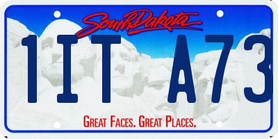 SD license plate 1ITA73
