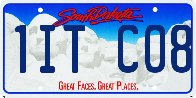 SD license plate 1ITC08