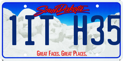 SD license plate 1ITH35