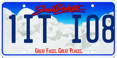 SD license plate 1ITI08