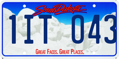 SD license plate 1ITO43