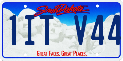 SD license plate 1ITV44
