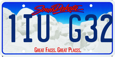 SD license plate 1IUG32