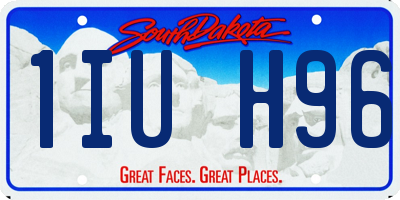SD license plate 1IUH96