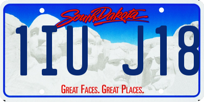 SD license plate 1IUJ18