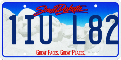 SD license plate 1IUL82