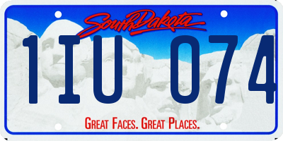 SD license plate 1IUO74