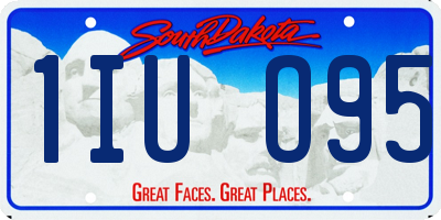 SD license plate 1IUO95