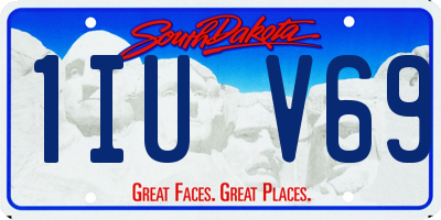 SD license plate 1IUV69