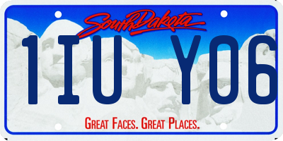 SD license plate 1IUY06
