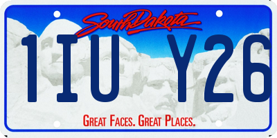 SD license plate 1IUY26