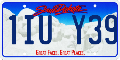 SD license plate 1IUY39