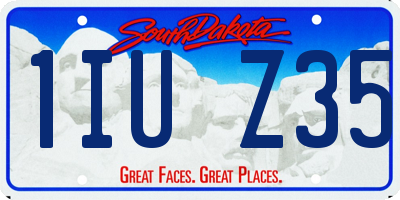 SD license plate 1IUZ35