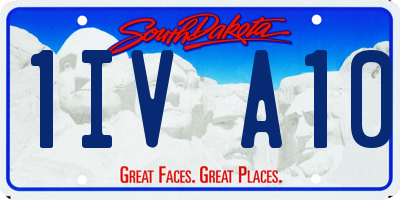 SD license plate 1IVA10