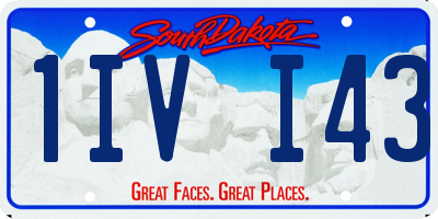 SD license plate 1IVI43
