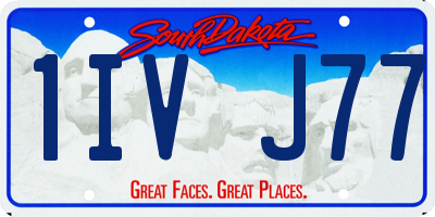 SD license plate 1IVJ77