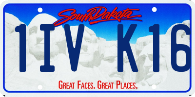 SD license plate 1IVK16