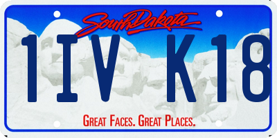 SD license plate 1IVK18