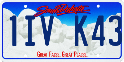 SD license plate 1IVK43
