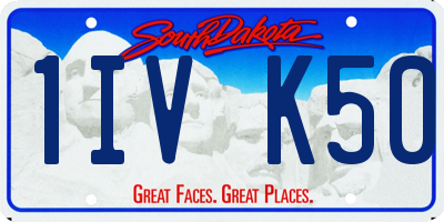 SD license plate 1IVK50