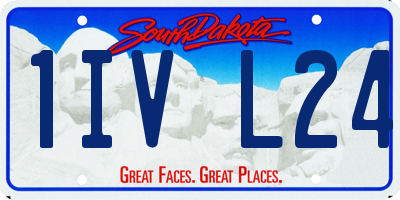 SD license plate 1IVL24