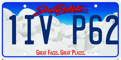 SD license plate 1IVP62