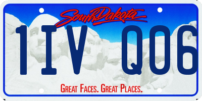 SD license plate 1IVQ06