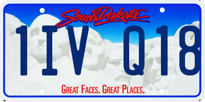 SD license plate 1IVQ18