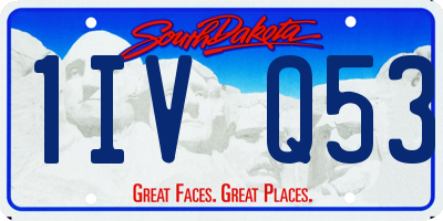 SD license plate 1IVQ53