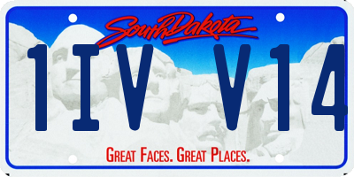 SD license plate 1IVV14