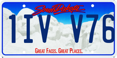 SD license plate 1IVV76