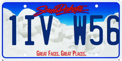 SD license plate 1IVW56