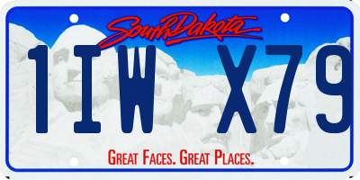 SD license plate 1IWX79