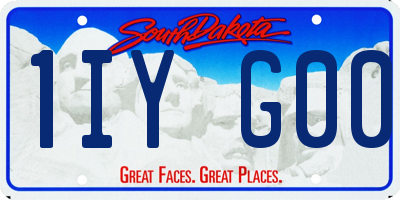 SD license plate 1IYG00