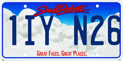 SD license plate 1IYN26