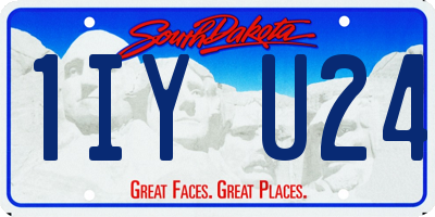 SD license plate 1IYU24