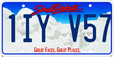 SD license plate 1IYV57