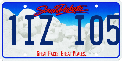 SD license plate 1IZI05