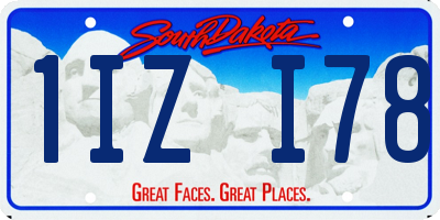 SD license plate 1IZI78
