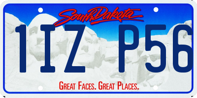 SD license plate 1IZP56