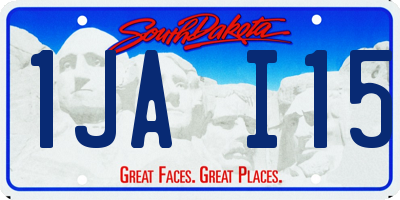SD license plate 1JAI15