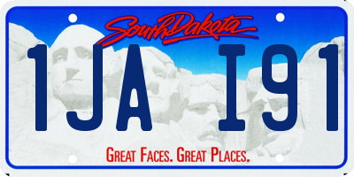 SD license plate 1JAI91