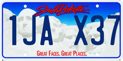 SD license plate 1JAX37