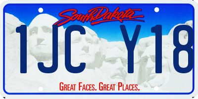 SD license plate 1JCY18