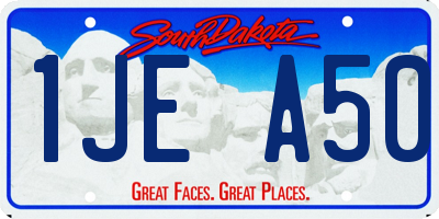 SD license plate 1JEA50