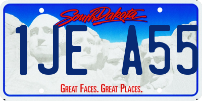 SD license plate 1JEA55
